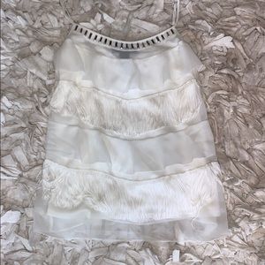 wHBM French layered silky string tank top Small